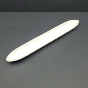 World Market White Ceramic Olive Tray White Relish Dish Olive Boat